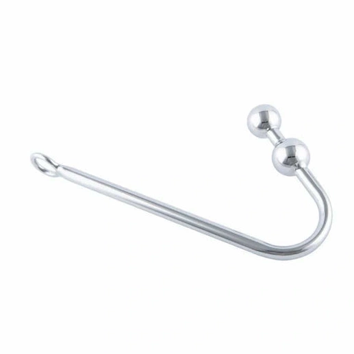 Pleasurable Two Stainless Anal Hook Steel Balls 4417 0903